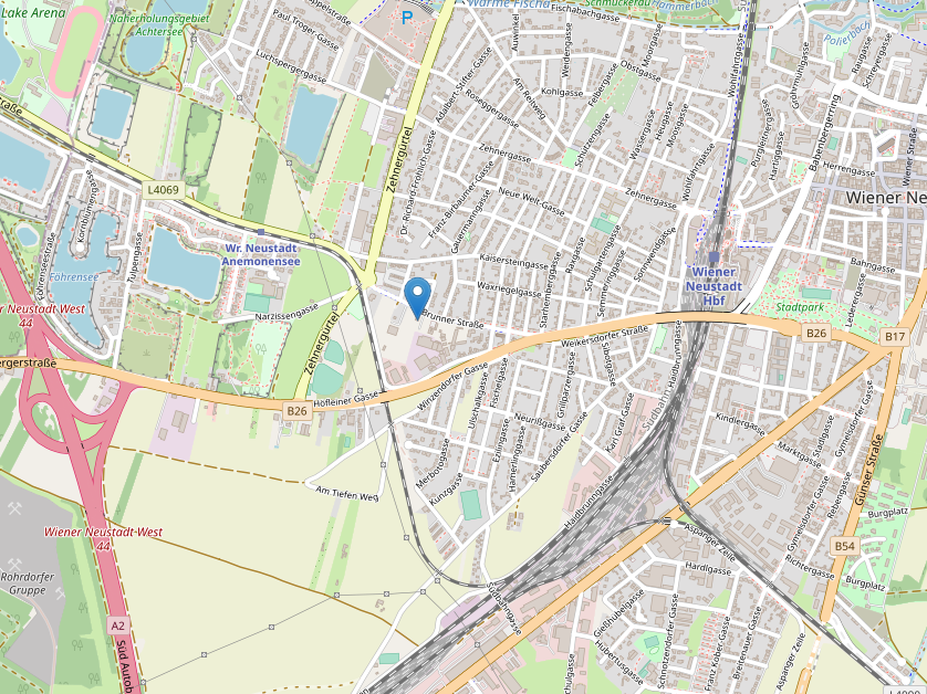 OpenStreetMap - Brunner Straße 19, 2700 Wiener Neustadt